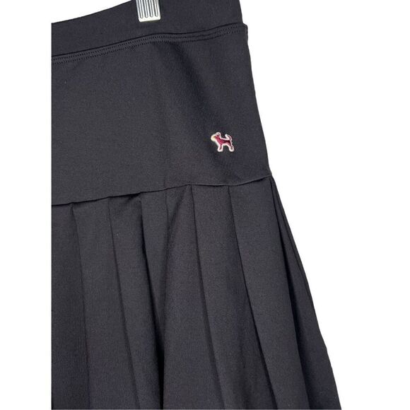 Fetch Women’s Large Black Pleated Mini Skort Stretch Y2K - Picture 2 of 5